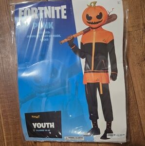 Kids Fortnite Punk Costume - Orange & Black